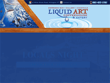 Tablet Screenshot of liquidartvt.com